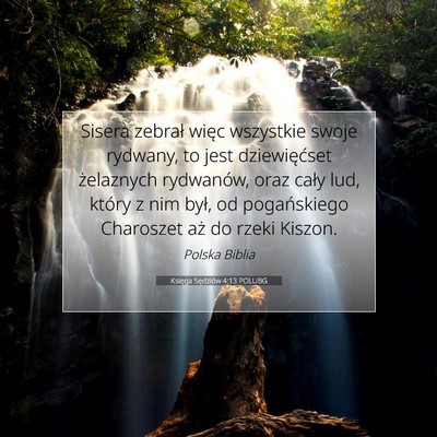 Księga Sędziów 4:13 POLUBG Obraz Wersetu Biblijnego