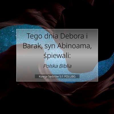 Księga Sędziów 5:1 POLUBG Obraz Wersetu Biblijnego