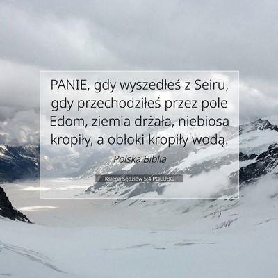 Księga Sędziów 5:4 POLUBG Obraz Wersetu Biblijnego