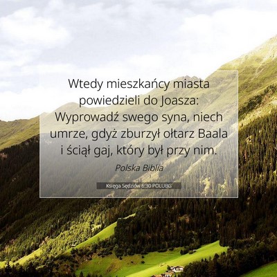 Księga Sędziów 6:30 Werset Biblijny Wyjaśniony