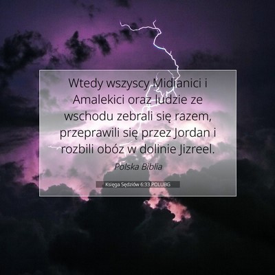 Księga Sędziów 6:33 POLUBG Obraz Wersetu Biblijnego