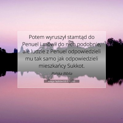 Księga Sędziów 8:8 POLUBG Obraz Wersetu Biblijnego