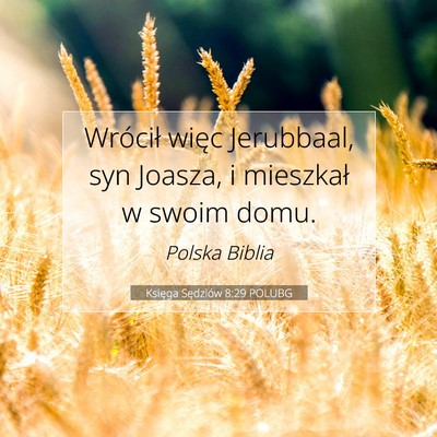 Księga Sędziów 8:29 Werset Biblijny Wyjaśniony