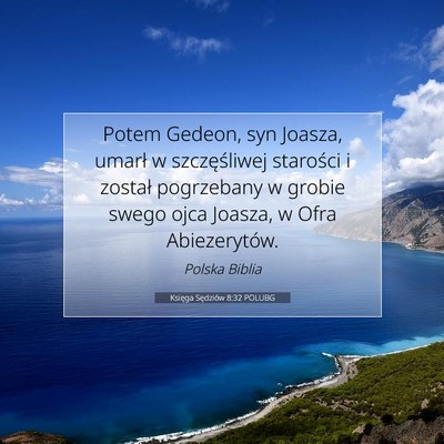 Księga Sędziów 8:32 POLUBG Obraz Wersetu Biblijnego