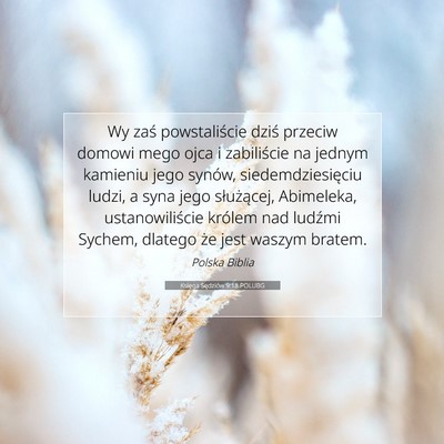 Księga Sędziów 9:18 Werset Biblijny Wyjaśniony