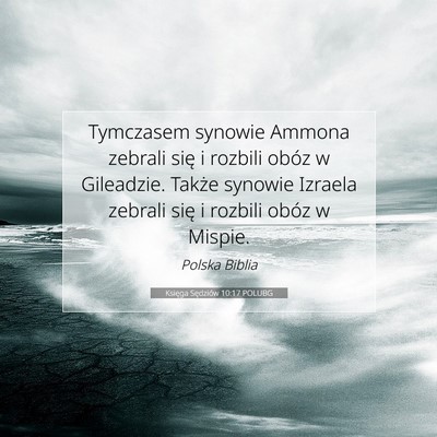 Księga Sędziów 10:17 POLUBG Obraz Wersetu Biblijnego