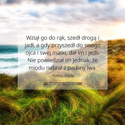 Księga Sędziów 14:9 Werset Biblijny Wyjaśniony