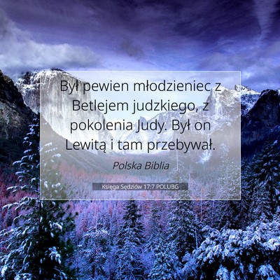 Księga Sędziów 17:7 Werset Biblijny Wyjaśniony