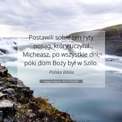 Księga Sędziów 18:31 POLUBG Obraz Wersetu Biblijnego