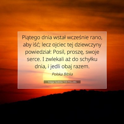 Księga Sędziów 19:8 Werset Biblijny Wyjaśniony
