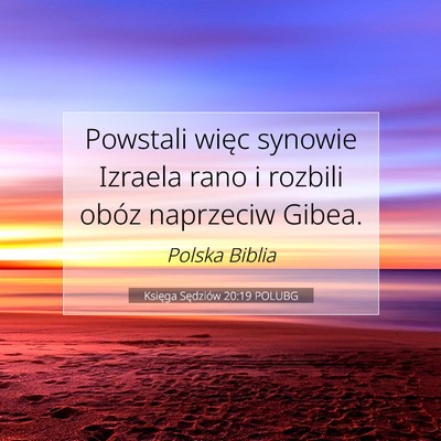 Księga Sędziów 20:19 Werset Biblijny Wyjaśniony