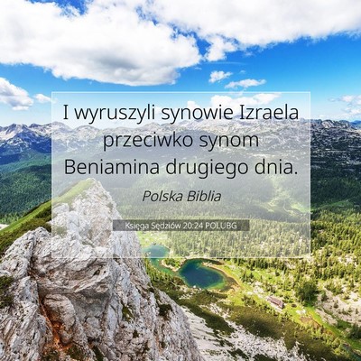 Księga Sędziów 20:24 Werset Biblijny Wyjaśniony