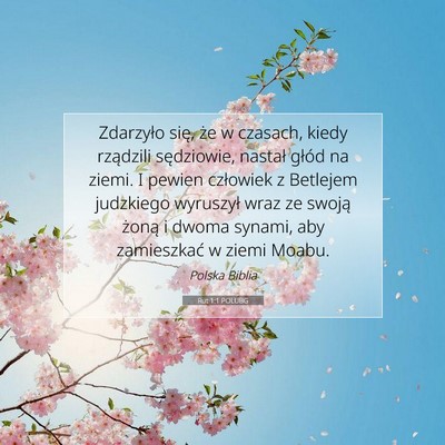 Rut 1:1 POLUBG Obraz Wersetu Biblijnego