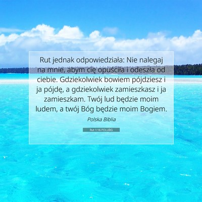 Rut 1:16 POLUBG Obraz Wersetu Biblijnego