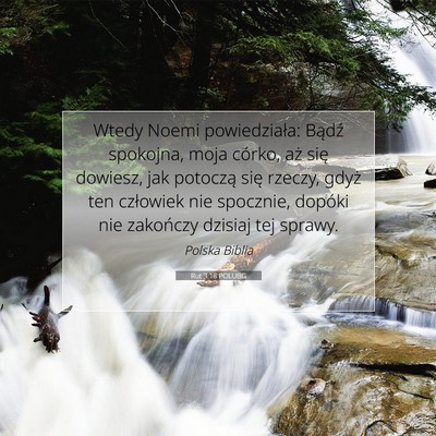 Rut 3:18 Werset Biblijny Wyjaśniony