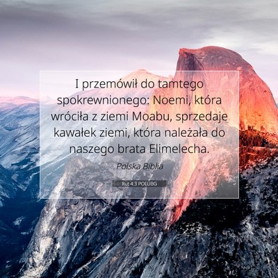 Rut 4:3 Werset Biblijny Wyjaśniony