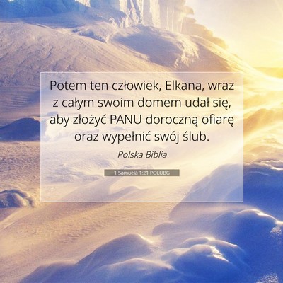 1 Samuela 1:21 Werset Biblijny Wyjaśniony