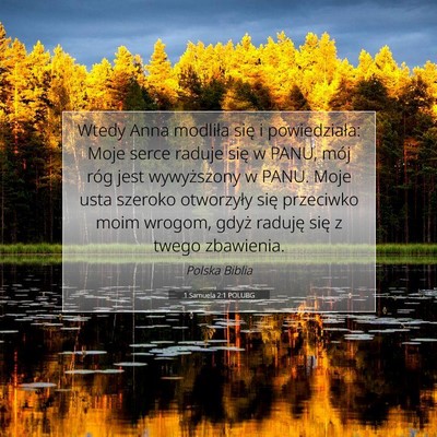 1 Samuela 2:1 POLUBG Obraz Wersetu Biblijnego
