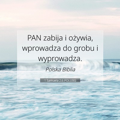 1 Samuela 2:6 POLUBG Obraz Wersetu Biblijnego