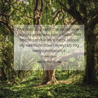 1 Samuela 2:10 POLUBG Obraz Wersetu Biblijnego