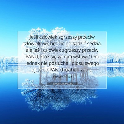 1 Samuela 2:25 POLUBG Obraz Wersetu Biblijnego