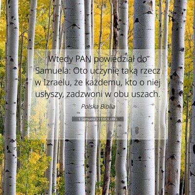 1 Samuela 3:11 POLUBG Obraz Wersetu Biblijnego