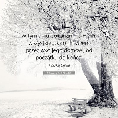 1 Samuela 3:12 POLUBG Obraz Wersetu Biblijnego