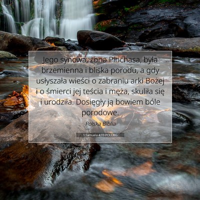 1 Samuela 4:19 POLUBG Obraz Wersetu Biblijnego