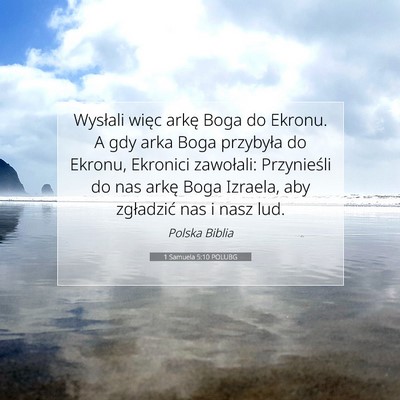 1 Samuela 5:10 POLUBG Obraz Wersetu Biblijnego