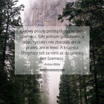 1 Samuela 6:12 Werset Biblijny Wyjaśniony