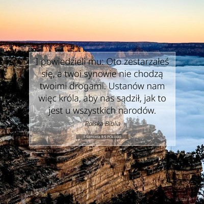 1 Samuela 8:5 POLUBG Obraz Wersetu Biblijnego