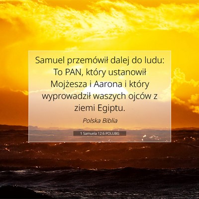 1 Samuela 12:6 POLUBG Obraz Wersetu Biblijnego
