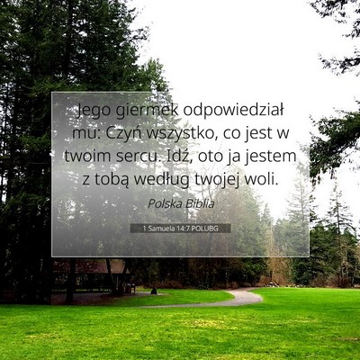 1 Samuela 14:7 POLUBG Obraz Wersetu Biblijnego