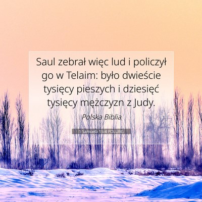 1 Samuela 15:4 POLUBG Obraz Wersetu Biblijnego