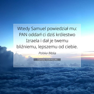 1 Samuela 15:28 POLUBG Obraz Wersetu Biblijnego