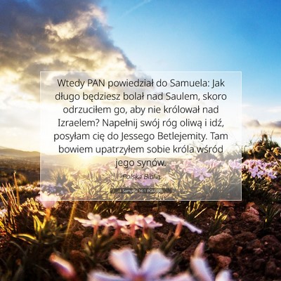 1 Samuela 16:1 POLUBG Obraz Wersetu Biblijnego