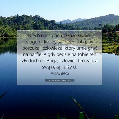1 Samuela 16:16 POLUBG Obraz Wersetu Biblijnego