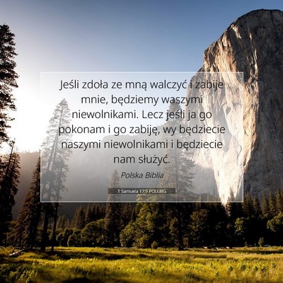 1 Samuela 17:9 POLUBG Obraz Wersetu Biblijnego