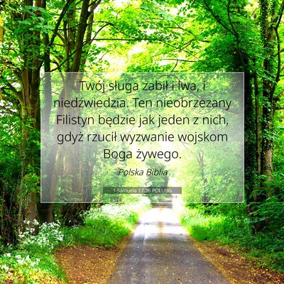 1 Samuela 17:36 POLUBG Obraz Wersetu Biblijnego