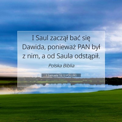 1 Samuela 18:12 POLUBG Obraz Wersetu Biblijnego