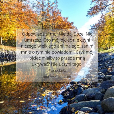 1 Samuela 20:2 POLUBG Obraz Wersetu Biblijnego