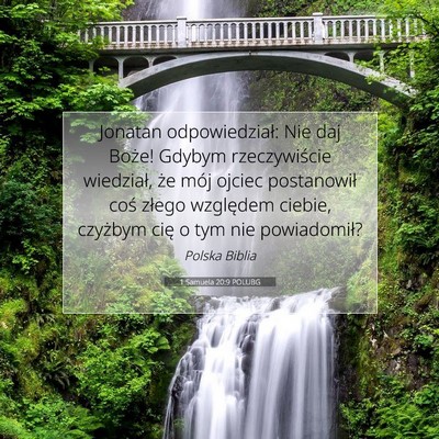 1 Samuela 20:9 POLUBG Obraz Wersetu Biblijnego