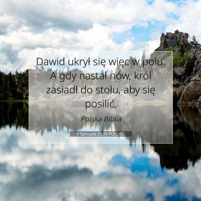 1 Samuela 20:24 POLUBG Obraz Wersetu Biblijnego