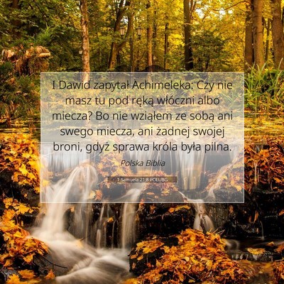 1 Samuela 21:8 POLUBG Obraz Wersetu Biblijnego