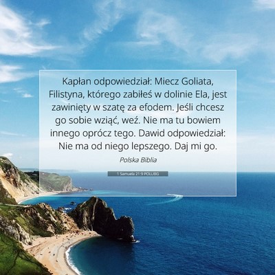 1 Samuela 21:9 POLUBG Obraz Wersetu Biblijnego