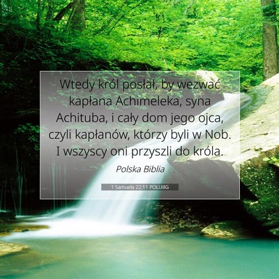 1 Samuela 22:11 POLUBG Obraz Wersetu Biblijnego