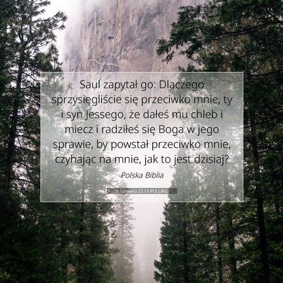 1 Samuela 22:13 POLUBG Obraz Wersetu Biblijnego