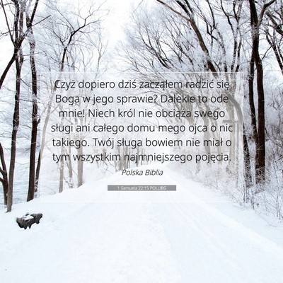 1 Samuela 22:15 POLUBG Obraz Wersetu Biblijnego