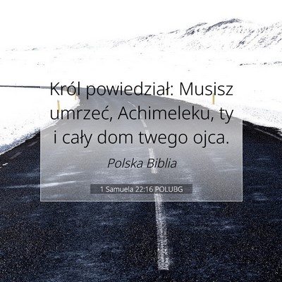 1 Samuela 22:16 POLUBG Obraz Wersetu Biblijnego