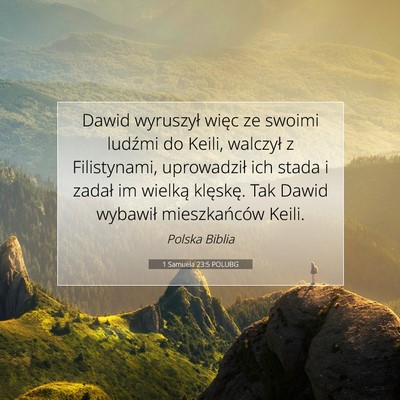 1 Samuela 23:5 Werset Biblijny Wyjaśniony